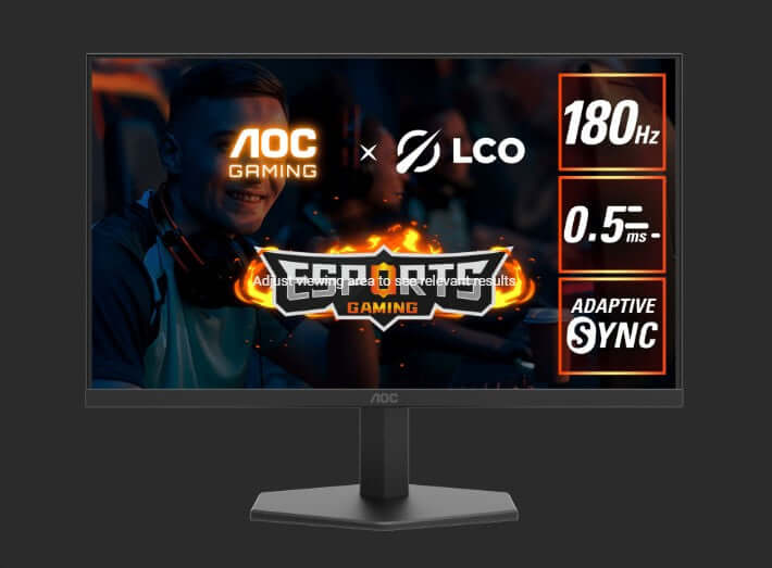 AOC 27”QHD,IPS,180Hz,1ms GtG / 0.5ms MPRT,HDR10,1H1DP normal stand,Adaptive Sync,Low input lag,Gaming mode,Dial