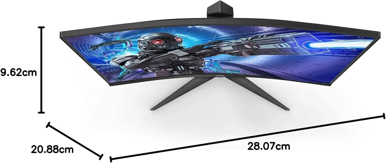 AOC Gaming C32G2ZE - 32 Inch FHD Curved Monitor 240Hz 1 ms MPRT VA AMD FreeSync Premium Low Input Lag (1920x1080@ 300