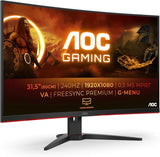 AOC Gaming C32G2ZE - 32 Inch FHD Curved Monitor 240Hz 1 ms MPRT VA AMD FreeSync Premium Low Input Lag (1920x1080@ 300