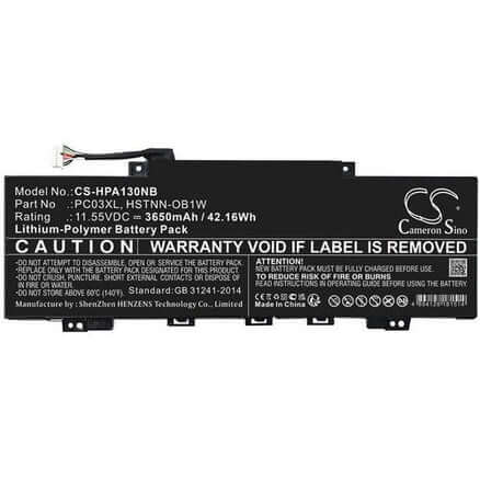 Aolstecell 11.55V 41.7Wh battery for HP Pavilion X360 Convertible 14-BA0XX pc03xl