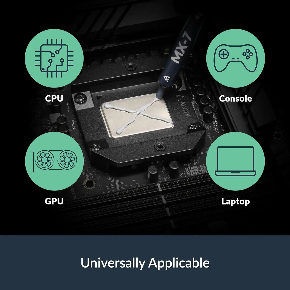ARCTIC MX-7 (4 g incl. MX-Cleaner) - Ultimate Performance Thermal Paste for CPUs Consoles Graphics Cards Laptops Very