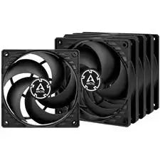 ARCTIC P12 PWM PST 120mm Black Fan - 5-PackFA