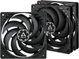 ARCTIC P12 Slim PWM PST Low-Profile 120mm Fan Black 3-Pack
