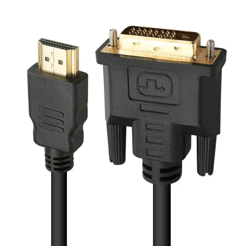 Astrotek 2m HDMI to DVI-D Adapter Converter Cable - Male 30awg Gold Plated PVC Jacket for Ps4 PS3 Xbox 360 Monitor PC