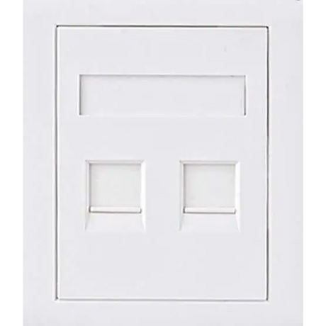 Astrotek CAT6 RJ45 Network Wall Face Plate Outlets 86x86mm 2 Port Socket Kit LS