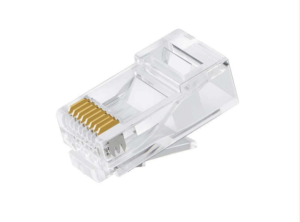 Astrotek CAT6 UTP -RJ45 Connector 8P8C Network Plug 3 Prong Blade 3U" Gold plating (50pcs/bag)