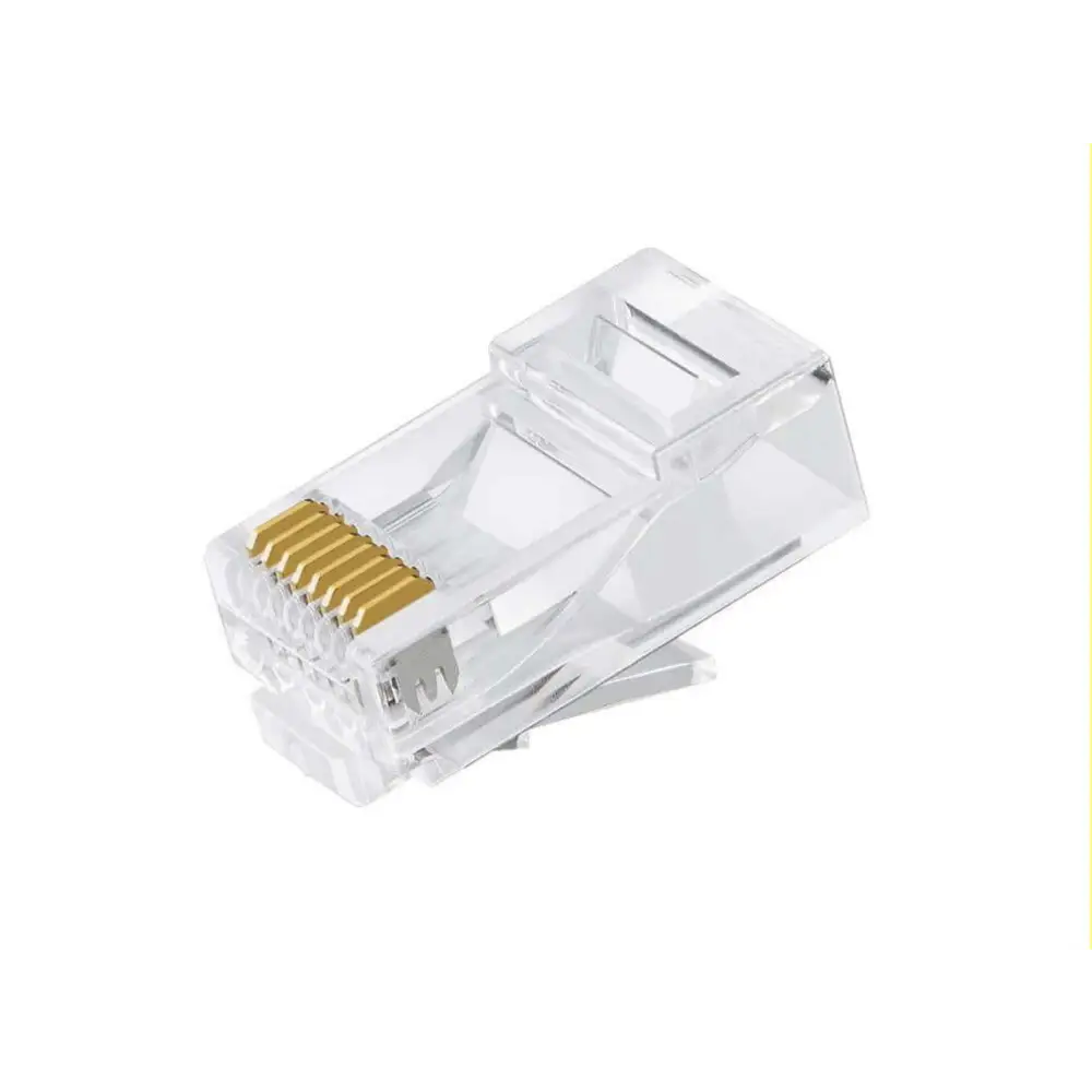 Astrotek CAT6 UTP -RJ45 Connector 8P8C Network Plug 3 Prong Blade 3U’ Gold plating (50pcs/bag)