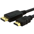 Astrotek DisplayPort DP to HDMI Adapter Converter Cable 2m - Male 1080P Gold-Plated for PC/Laptop HDTVs Projectors