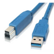 Astrotek USB 3.0 Printer Cable 1m - AM-BM Type A to B Male Blue Colour for External HDD Scanner Docking Station