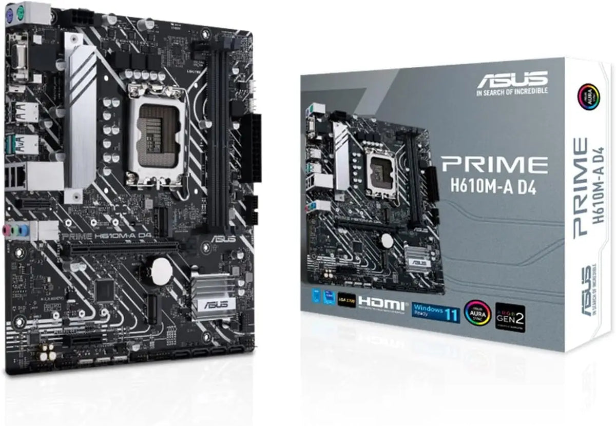 Asus Prime H610M-A LGA 1700 D4 mATX Motherboard