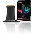 ASUS ROG Strix RS200 240 mm PCI-E x 16 Riser Cable with 90 degree adapter patent SafeSlot design EMI Shielding