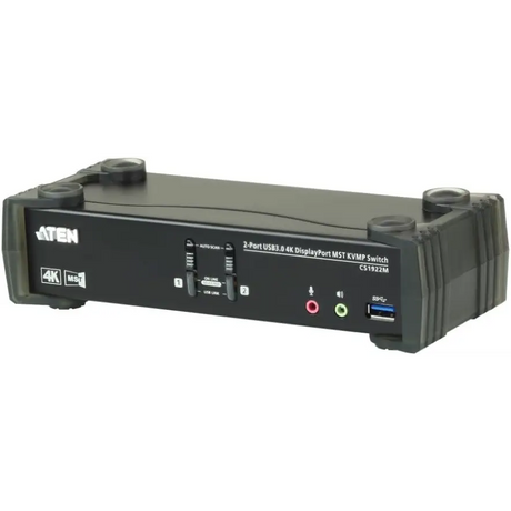 Aten CS1922M KVMP 2 Port Single to Dual 4K Displayport Switch