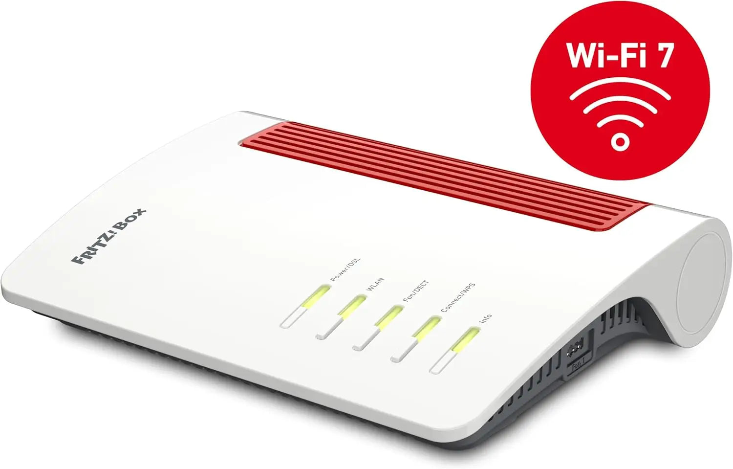 AVM Fritz!Box 7690 with AU Power Adaptor – Router WiFi 7 Dual Band 4x4 (5760 Mbps 5GHz and 1376 2.4 GHz) Mesh 2.5 GB