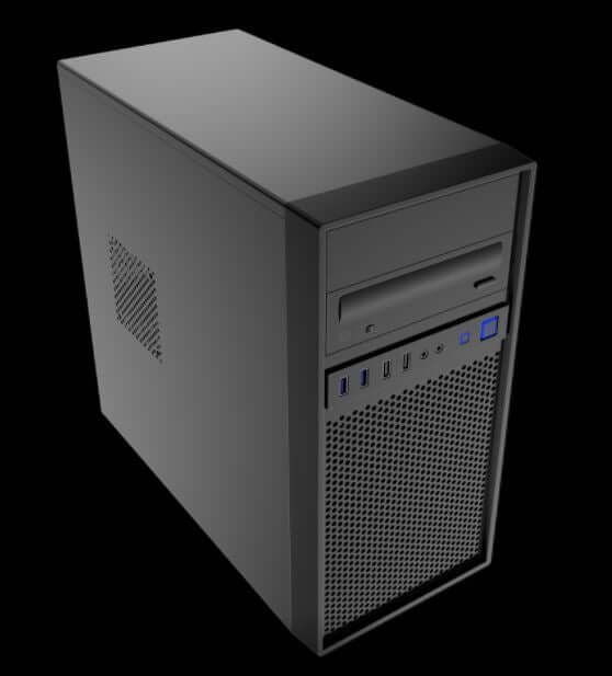 Aywun 307 Business & Office mATX with 500w PSU. 1x 5.25’’ and 1x 3.5’’ External 24PIN ATX 8PIN EPS 2x USB3 +2x USB2