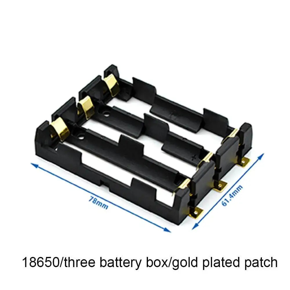 battery holder 18650 smd storage box container bank with bronze pins rechargeable SMT DIY (Copy)