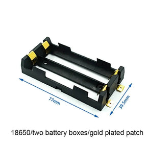 battery holder 18650 smd storage box container power bank with bronze pins rechargeable SMT DIY
