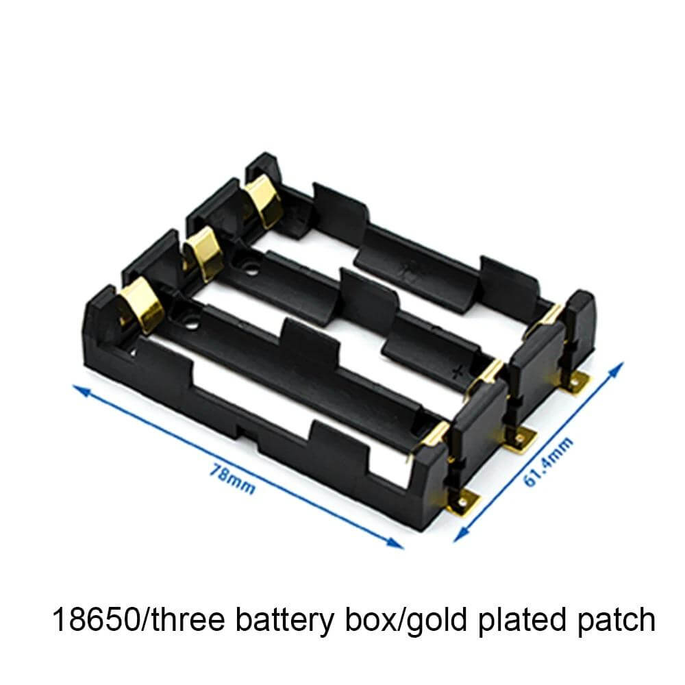 battery holder 18650 smd storage box battery container power bank with bronze pins rechargeable SMT DIY (Copy)