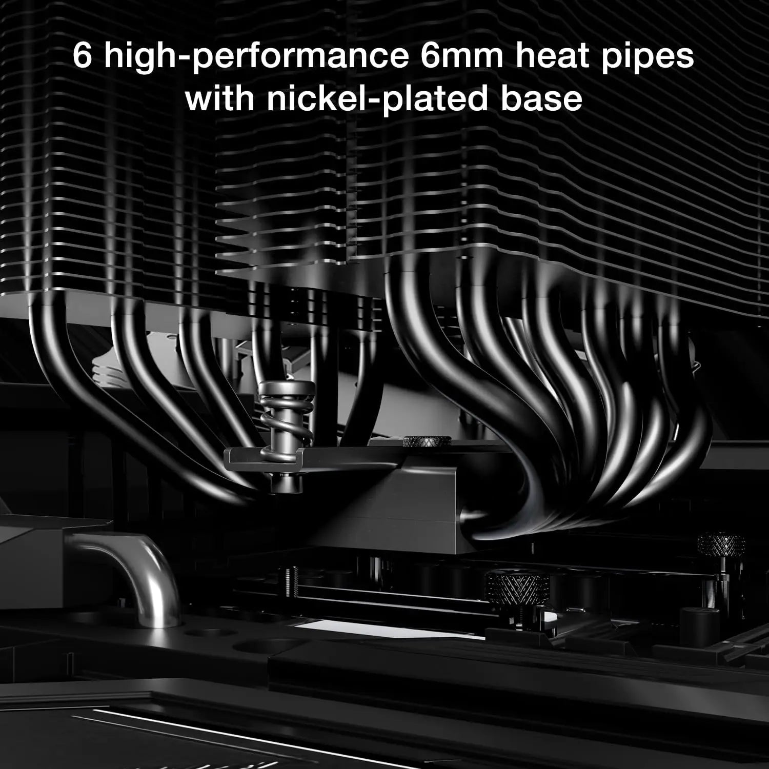 be quiet! Pure Rock Pro 3 Black CPU Air Cooler | 6 High Performance 6mm Heat Pipes with HDT Technology | 120mm Quiet
