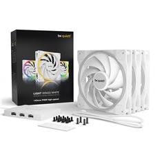 be quiet! Light Wings White 140mm High-Speed PWM Fan - 3-Pack