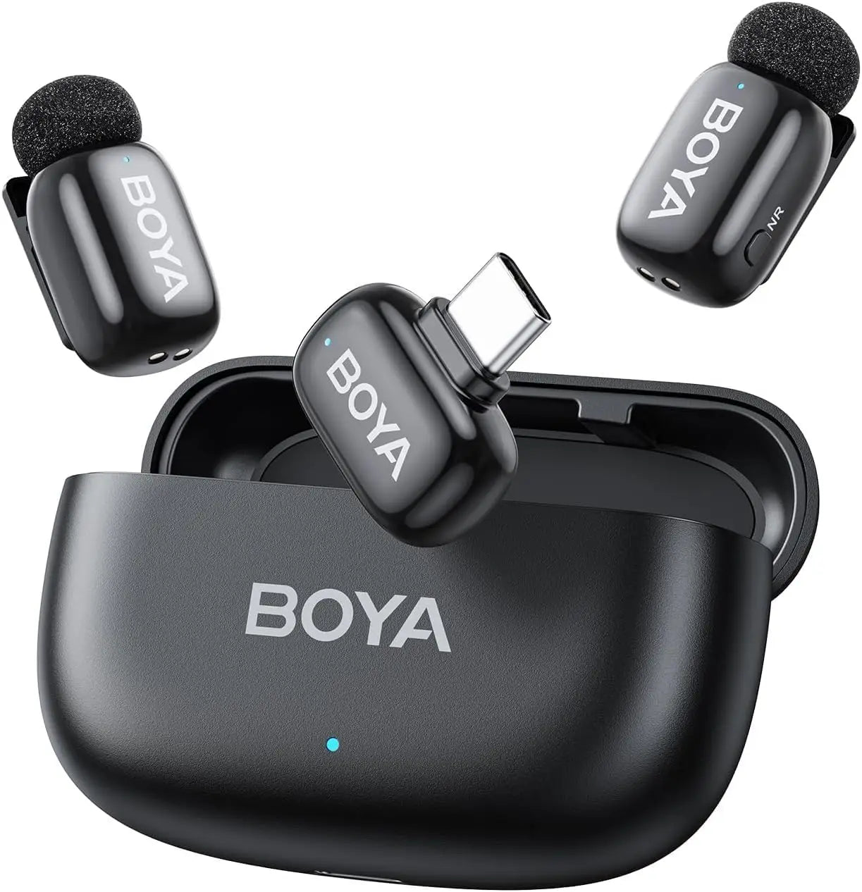 BOYA Mini 2 Wireless Lavalier Microphone AI Noise Reduction Mic for iPhone 6-14/15-17 USB-C Android Phone Video