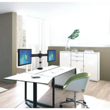 Brateck Dual Monitor Arm with Desk Clamp VESA Fit Most 13’-27’