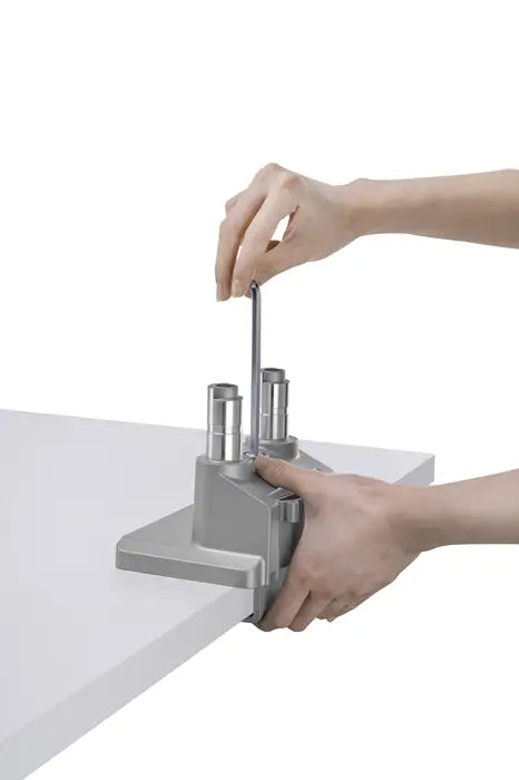 Brateck Dual Monitor Thin Gas Spring Arm Fit Most 17’’-32’’ Monitors Up to 9kg per screen VESA 75x75/100x100 Matte
