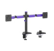 Brateck LDT89-C024 Matte Black Amethyst Articulating Gaming Dual Monitor Arm Fit Screen Size: 17’’-32’’
