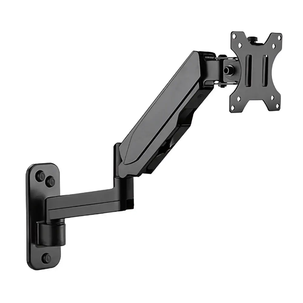 Brateck Single Screen Wall Mounted Articulating Gas Spring Monitor Arm 17’’-32’’,Weight Capacity (per screen) 8kg;