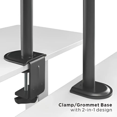 Brateck Triple-Monitor Steel Articulating Monitor Mount Fit Most 17’’-27’’ Up to 9KG VESA 75x75,100x100(Black)