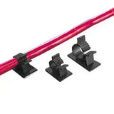 Cable Clamp Adjustable Black / 100 pcs 41.8mm w x 43.5mm - Self Adhesive - 100Pcs Bag
