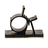 Cable Clamp Adjustable Black / 100 pcs 41.8mm w x 43.5mm - Self Adhesive - 100Pcs Bag