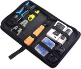 Cable Matters 7-in-1 Network Tool Kit with RJ45 Ethernet Crimping Punch Down Stand Tester Connectors Boots and Wire