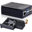Case for Raspberry Pi 5 with Armor Lite V5 Adjustable Speed Enclosure
