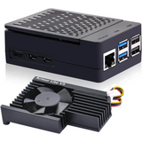 Case for Raspberry Pi 5 with Armor Lite V5 Adjustable Speed Enclosure