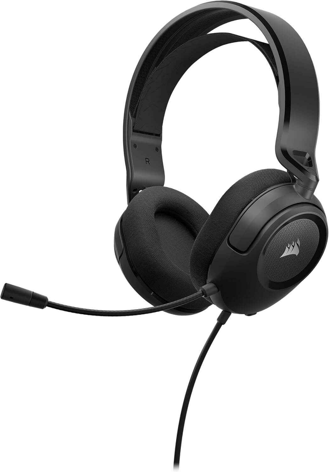 CORSAIR HS35 v2 Multiplatform Wired Gaming Headset – Flexible Omni-Directional Microphone – Universal 3.5mm Connection