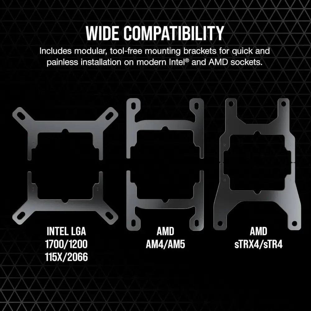 CORSAIR iCUE H150i RGB Elite Liquid CPU Cooler (16 Dynamic LEDs 120mm AF Series FDB Fans 360mm Radiator LGA 1700 1200