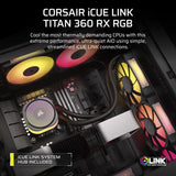 CORSAIR iCUE Link Titan 360 RX RGB Liquid CPU Cooler – Black