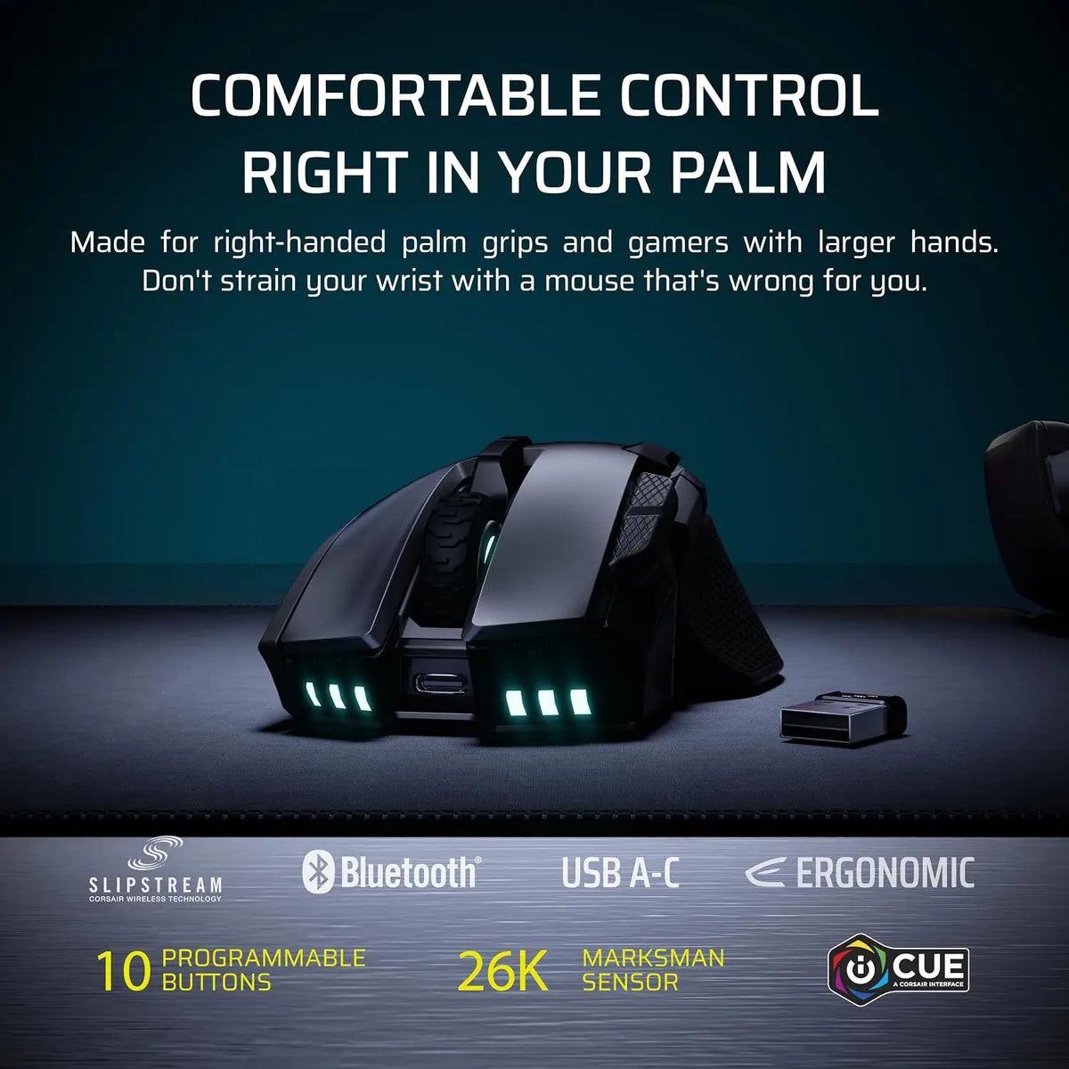CORSAIR IRONCLAW Wireless SE (2026) Gaming Mouse – Black