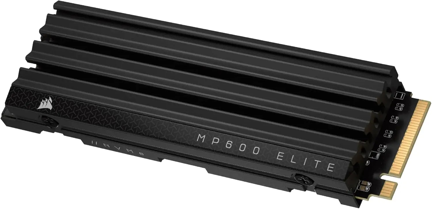 CORSAIR MP600 Elite 1TB M.2 PCIe Gen4 x4 NVMe SSD with Included Heatsink – 2280 Up to 7,000MB/sec Sequential Read