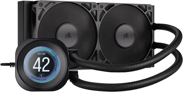 CORSAIR Nautilus 240 RS LCD Liquid CPU Cooler – Black