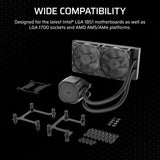 CORSAIR Nautilus 240 RS Liquid CPU Cooler – 240mm AIO Low-Noise Direct Motherboard Connection Daisy-Chain Intel LGA