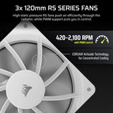 CORSAIR Nautilus 360 RS LCD Liquid CPU Cooler – 2.1’’ IPS Screen 360mm AIO Low-Noise Daisy-Chain Intel LGA 1851/1700