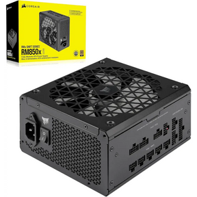 CORSAIR RM850x SHIFT Fully Modular ATX Power Supply - 80 PLUS Gold - 3.1 - PCIe 5.1 - Zero RPM - Side Interface - Black