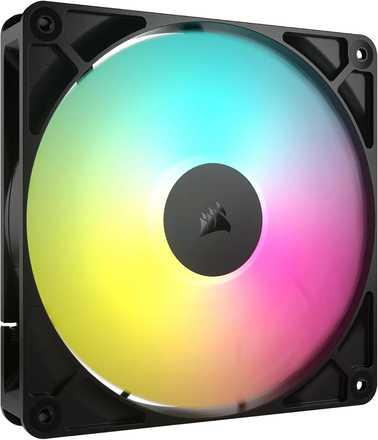 CORSAIR RS140 ARGB 140mm PWM Fan – Daisy-Chain Connection Low-Noise Magnetic Dome Bearing Single Pack Black