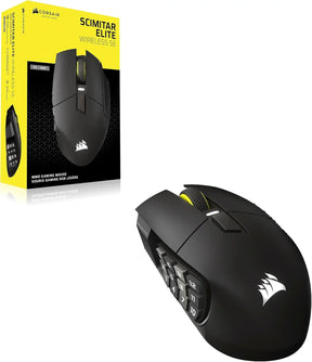 Corsair Scimitar Elite Wireless SE MMO PC Gaming Mouse – 33,000 DPI 16 Programmable Buttons