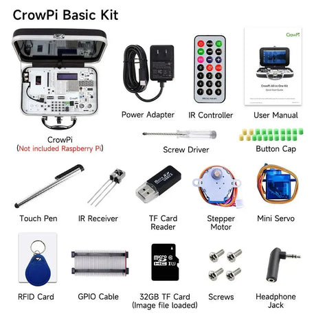 CrowPi- Compact Raspberry Pi Educational Kit （with 9inch display compatible with 5）