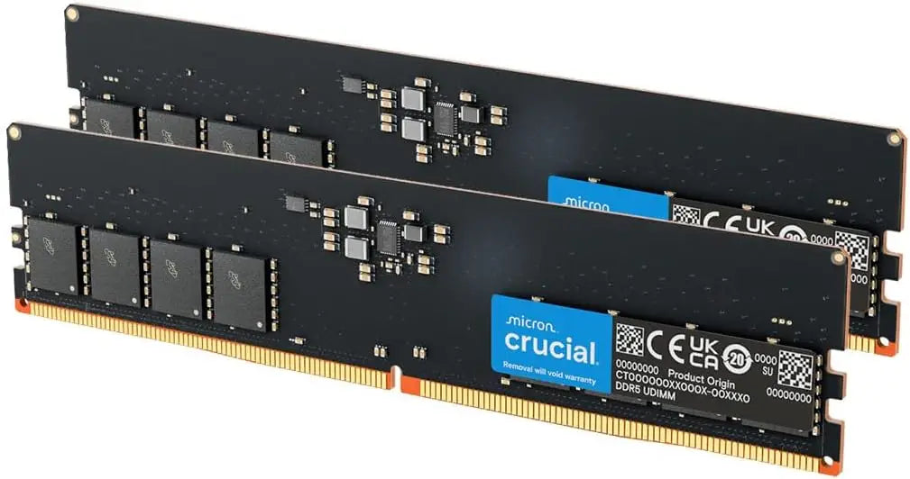 Crucial 32GB DDR5 UDIMM 4800MHz CL40 Desktop PC Memory