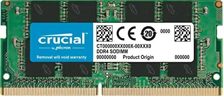 Crucial 8gb (1x8gb) DDR4 SODIMM 3200mhz Cl22 1.2v Single Ranked Notebook Laptop Memory Ram