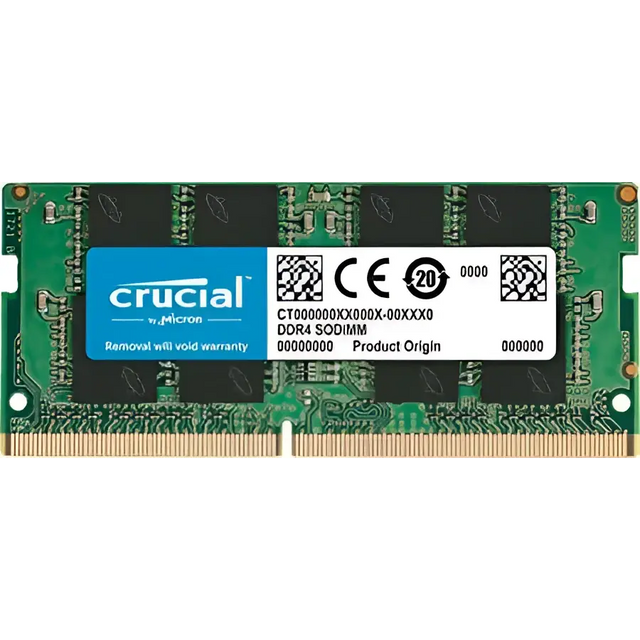 Crucial 16GB (1x16GB) DDR4 SODIMM 3200mhz Cl22 1.2v Single Ranked Notebook Laptop Memory Ram