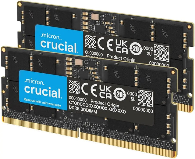Crucial DDR5 5600 MHz ECC SODIMM Laptop Memory Module 32GB(2x16 GB)
